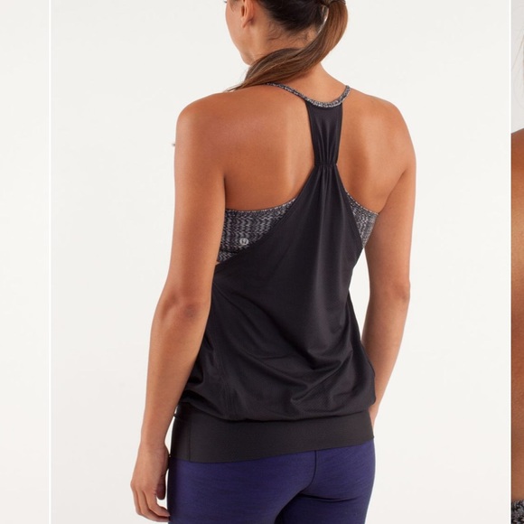 Lululemon No Limits Tank Deep Coal/Ziggy Wee Greys - Picture 3 of 9